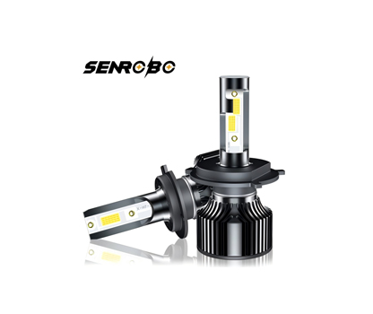 S5 H7/H4 LED Headlight Bulbs 3700LM 6000K | 48pcs Dual-Sided CSP Chips