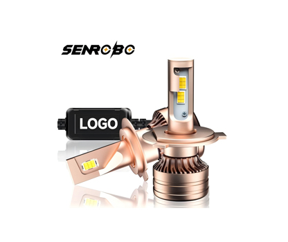 SENROBO S6-Gold H7/H4 LED Headlight Bulbs 6000LM 6000K | 56W-64W Fan Cooling