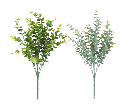 7-Branch Willow Eucalyptus | Pointed PE Faux Greenery Stem