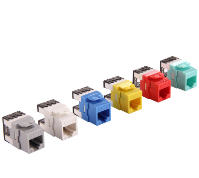 AIPU Category 5e 180-Degree Unshielded RJ45 Module White AP-5E-03-180