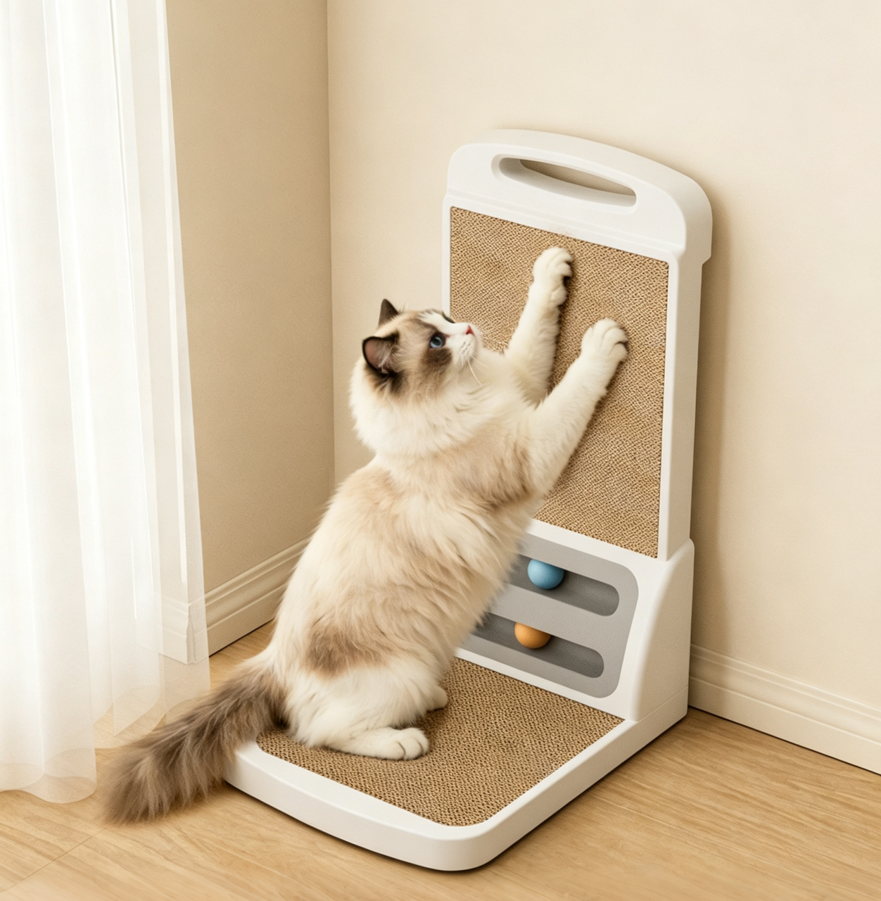 L-shaped Vertical Cat Scratcher