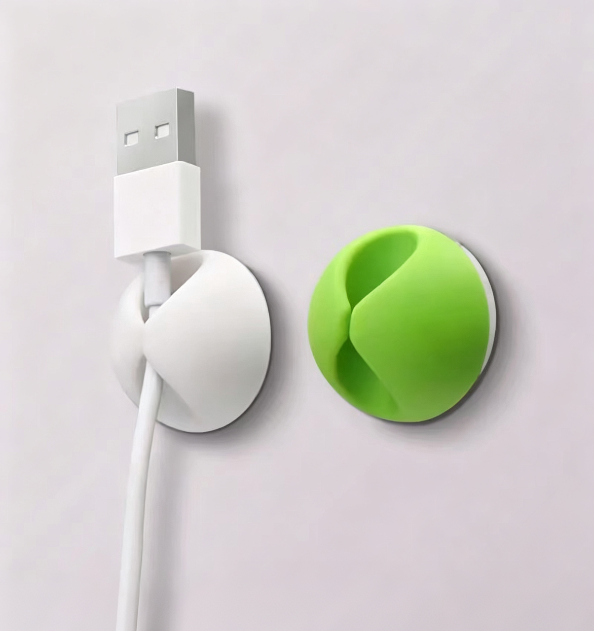 Data cable holder, desktop cable organizer and cable management clip